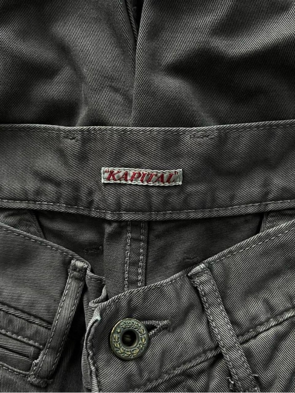 Kapital Washed Grey Work Pants - Picture 6 of 7